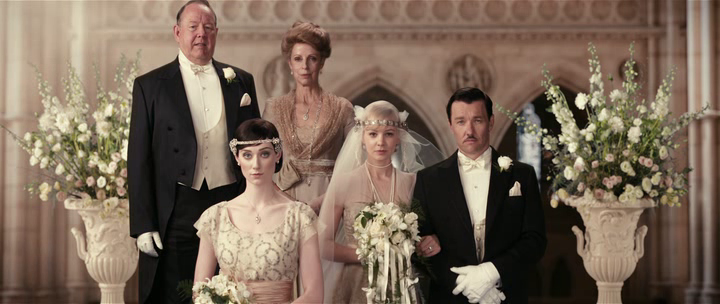 Fotograma de la boda en la película El Gran Gatsby de Baz Luhrmann
